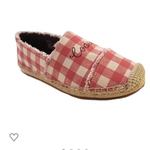 Coach Espadrille With Gingham Print - Picture 1 of 12